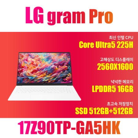 LG전자 2025 그램 프로17 17Z90TP-GA5HK/SSD 512GB 추가