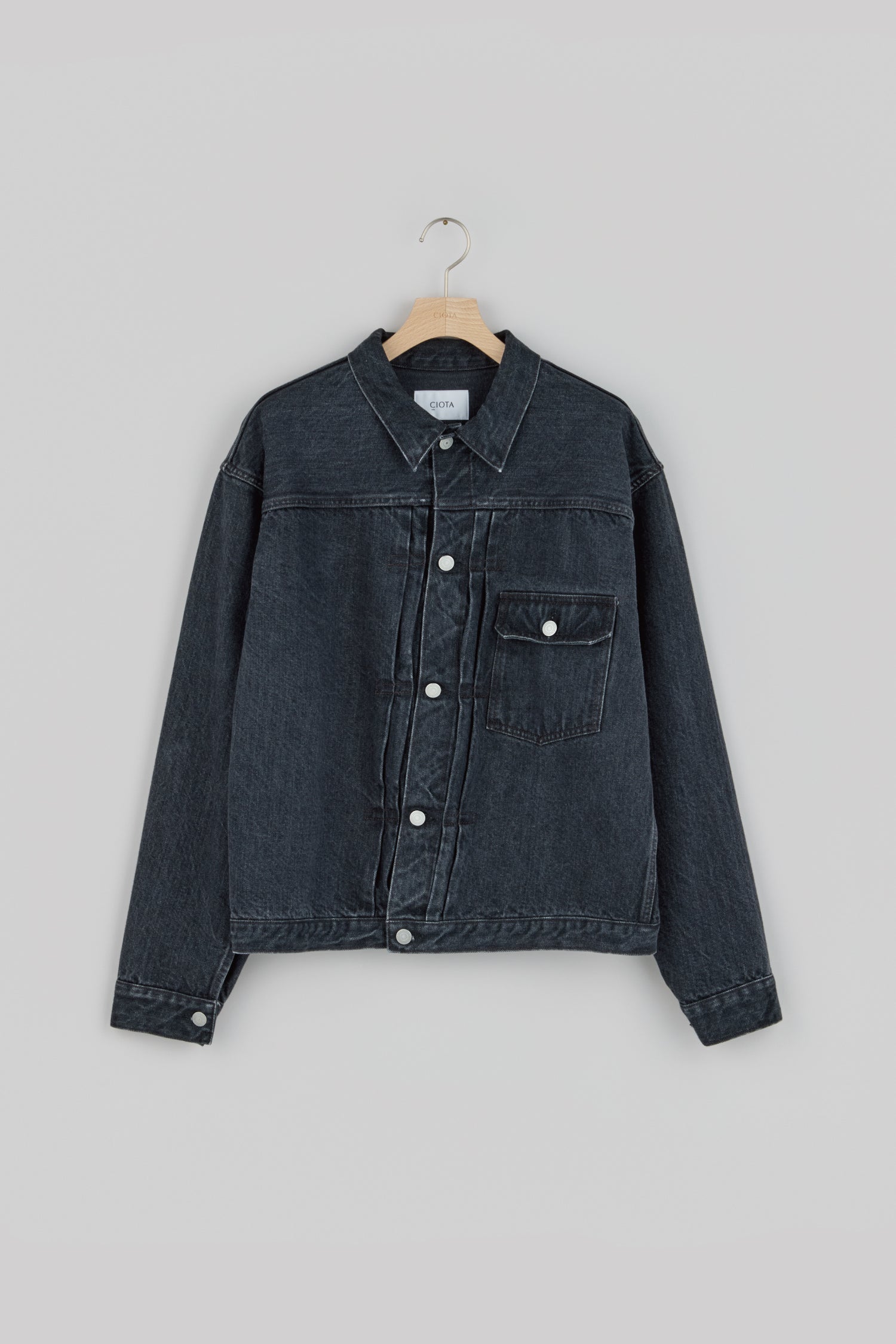 시오타 자켓 New Single Pocket Denim Jacket 25SS - 상세 이미지 5