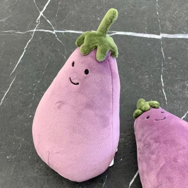 젤리캣 가지 인형 베개 봉제 인형 과일 인형 - 상세 이미지 3