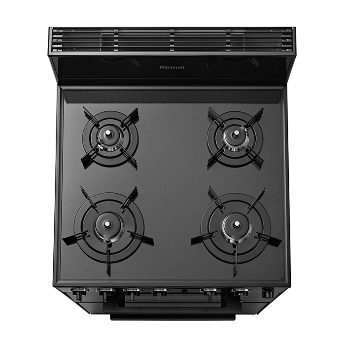4구 스탠드식 오븐 무수 그릴 가스레인지 올인원 복합 가스 오븐 렌지 미드나잇 블랙