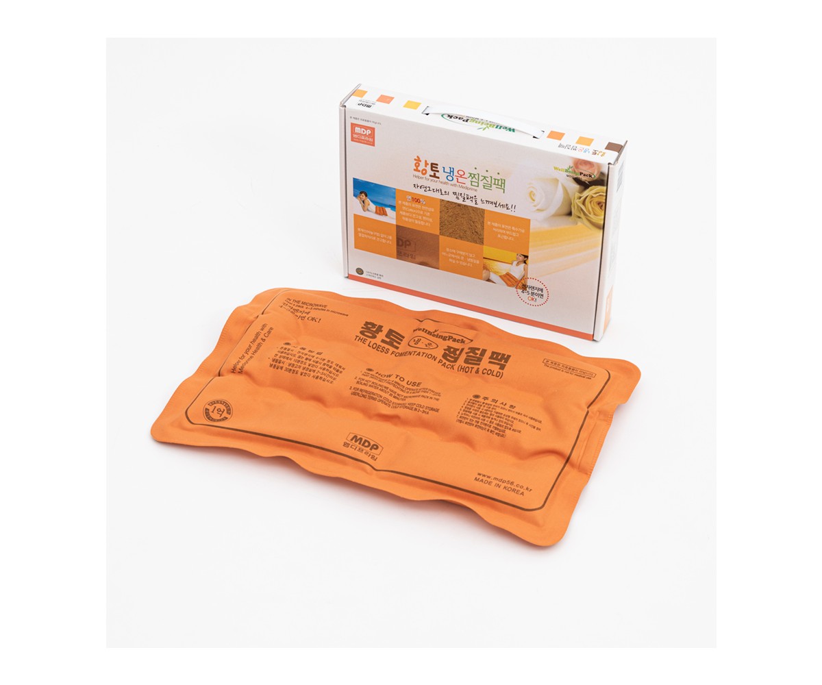 엠디프라임 국내산 황토 냉온 찜질팩 간편 사용