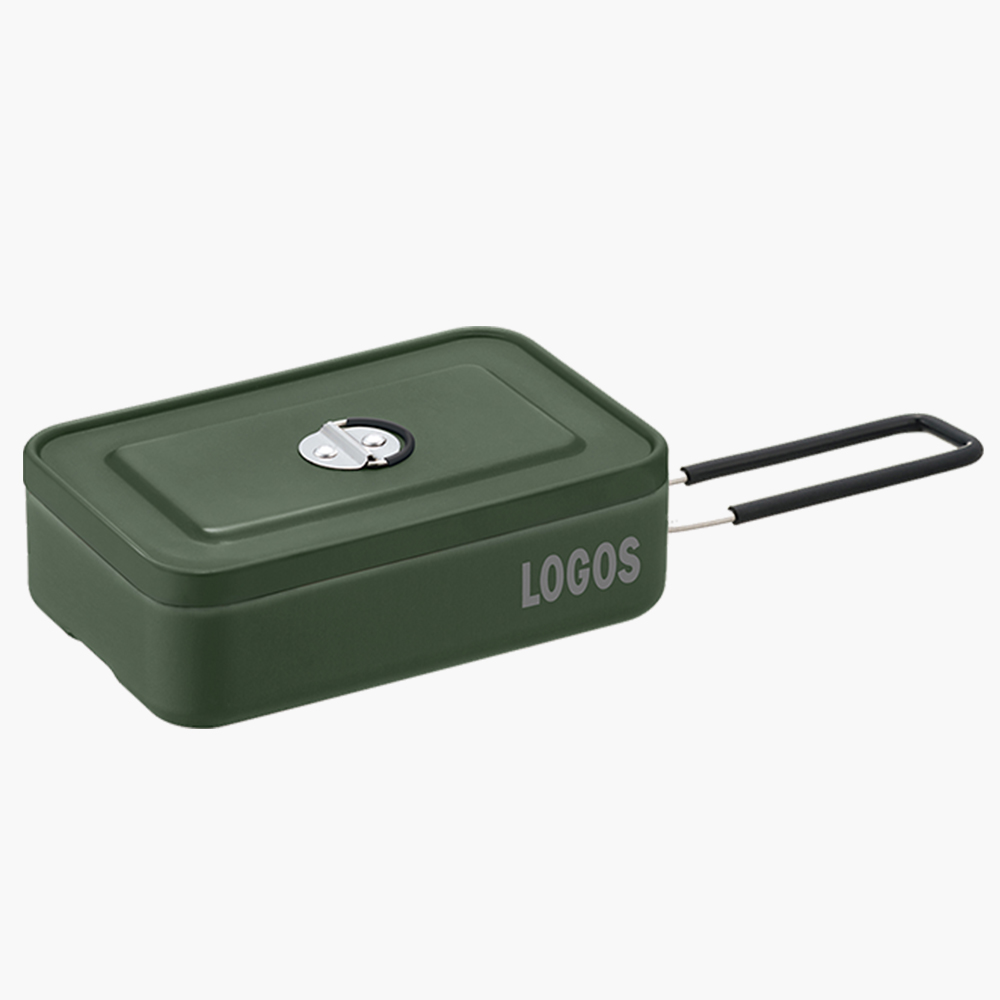 로고스 컬러 메스틴 캠핑반합 그린 사각반합 백패킹 등산 휴대용 경량 코펠 1-2인용