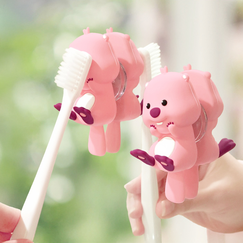 잔망루피 실리콘 칫솔걸이 칫솔꽂이 뤂덕 욕실 다용도 데코 거치 홀더