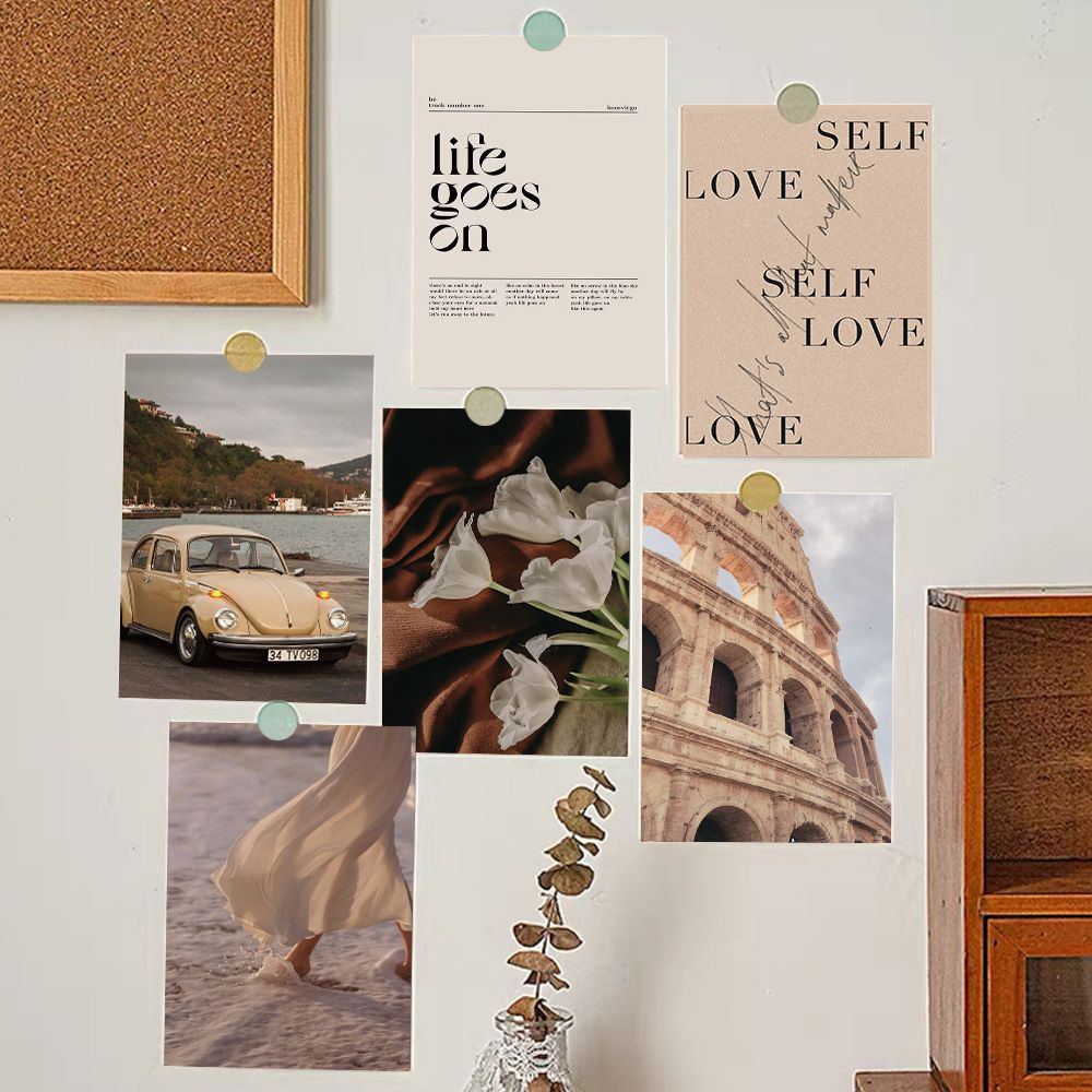 멜로인 감성 인테리어 엽서 세트 빈티지 미니 포스터 벽꾸미기 홈카페 촬영 소품 포토 - 상세 이미지 2