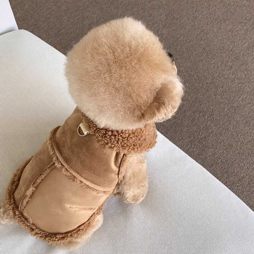 강아지무스탕 강아지 외투 애견 무스탕 털자켓 양모 - 상세 이미지 4