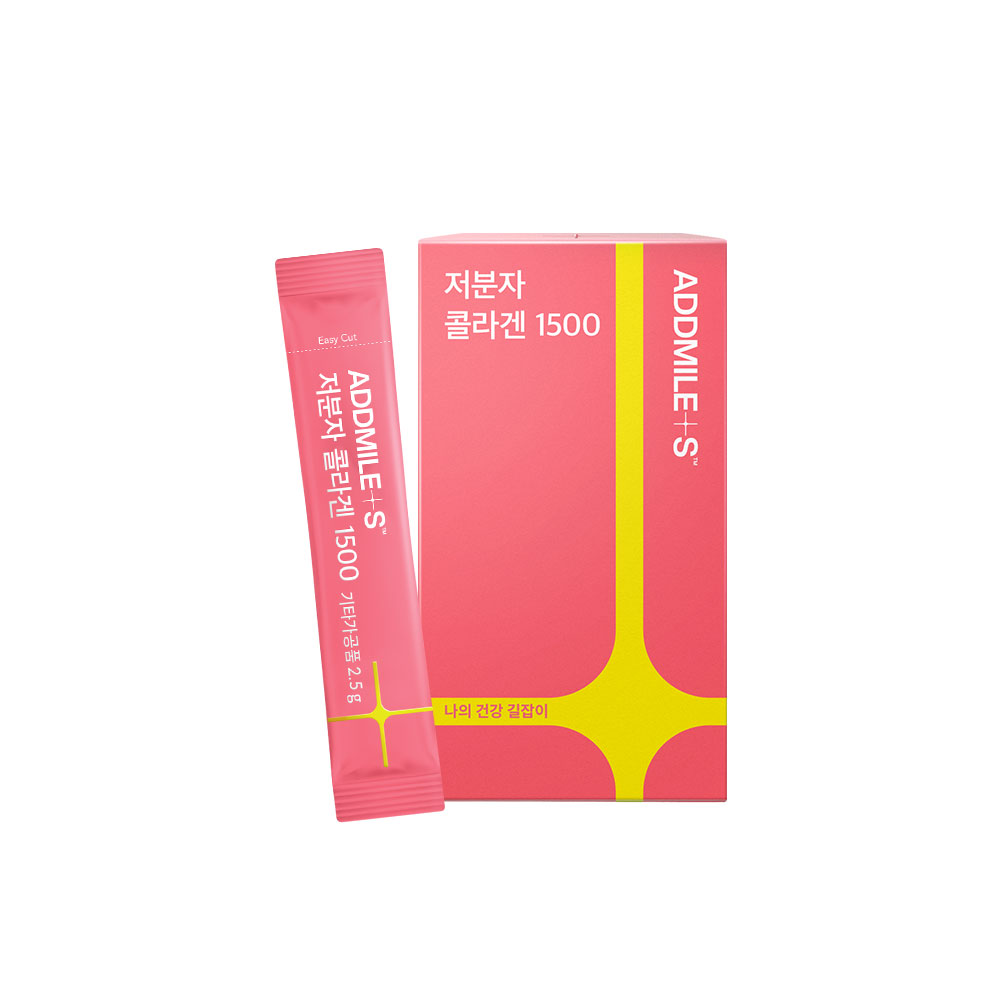 애드마일스 저분자 피쉬 콜라겐1500 히알루론산 2.5g 30포, 1개 - 상품 이미지