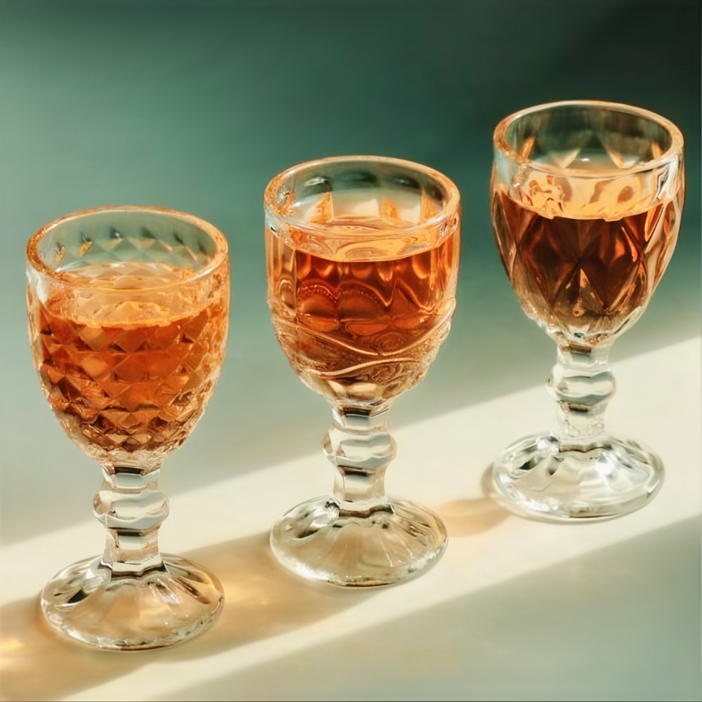 미니 고블렛 술잔 3종 50ml 예쁜 감성 유리 소주잔 선물