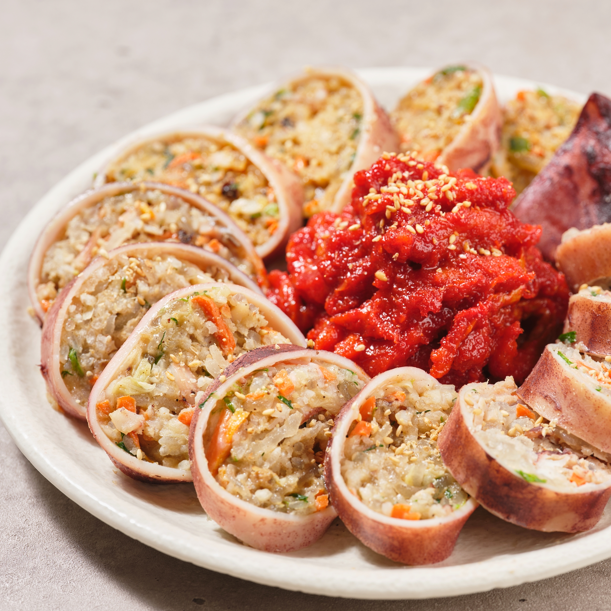 속초 오징어순대 아바이순대 중앙시장 찰순대 오소리감투 돼지 부속