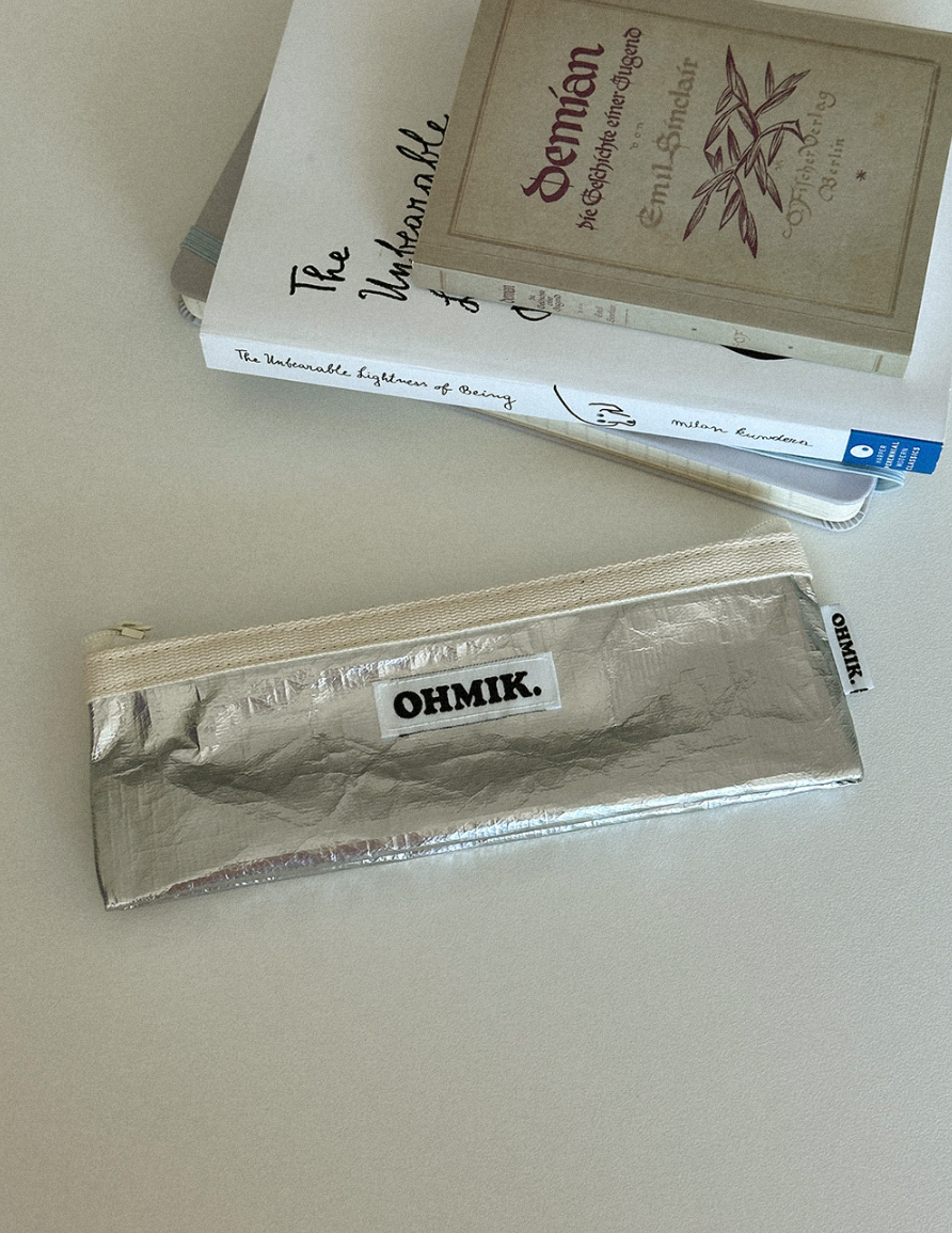 오미크 필통 펜슬파우치 Pencil Pouch - 실버 - 상세 이미지 2