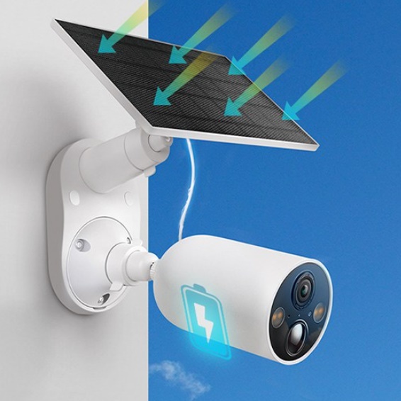 태양열 충전 업소용 cctv 감시용 카메라 옥외 cctv 야외 cctv - 메인 이미지