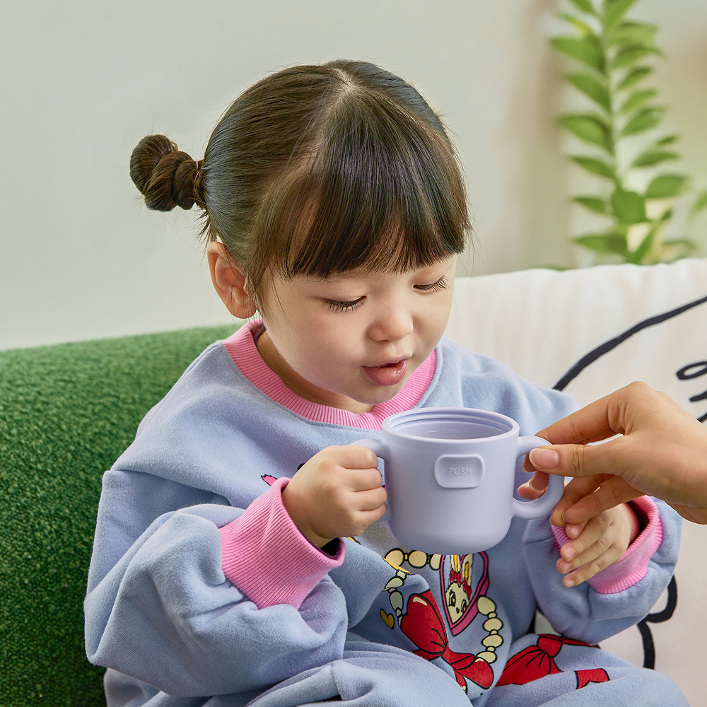 아이냠 3in1 유아 실리콘 스파우트 빨대컵 자기주도 양손 물컵