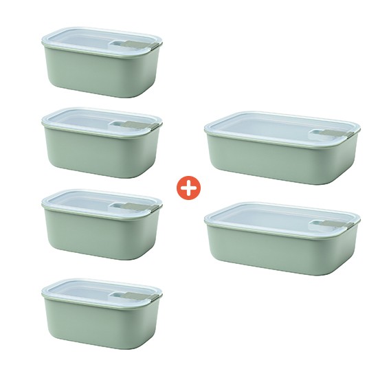 공식수입 이지클립 PP 700ml x 4+1500ml x 2 총6p 세트 - 상품 이미지