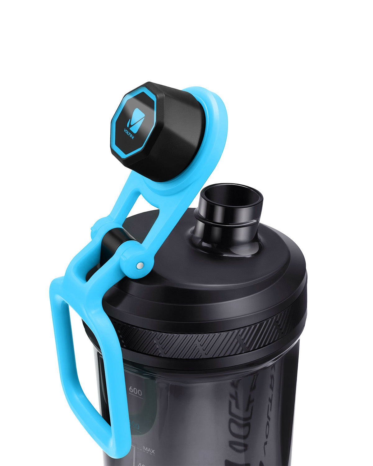 볼트렉스 전동 프로틴 쉐이커 보틀 물병 물통 헬스 보충제 단백질 쉐이크통 700ml, 블루 이미지 7