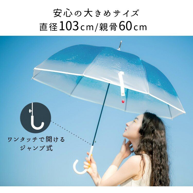 더블유피씨 Wpc 크림소다 메론소다 장우산 60cm 투명 우산 5컬러 - 상세 이미지 4
