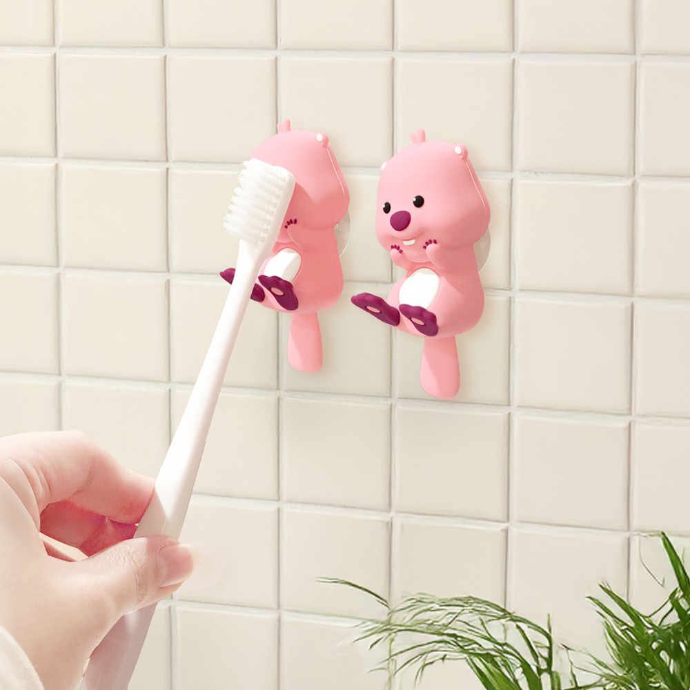 잔망루피 실리콘 칫솔걸이 칫솔꽂이 뤂덕 욕실 다용도 데코 거치 홀더