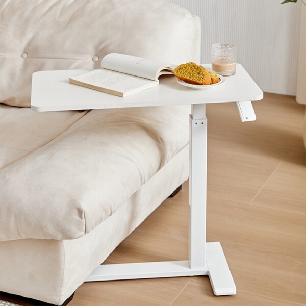 유압식 사이드 테이블 이동식 입식 보조 높이조절 침대용 책상 협탁 소파 탁자