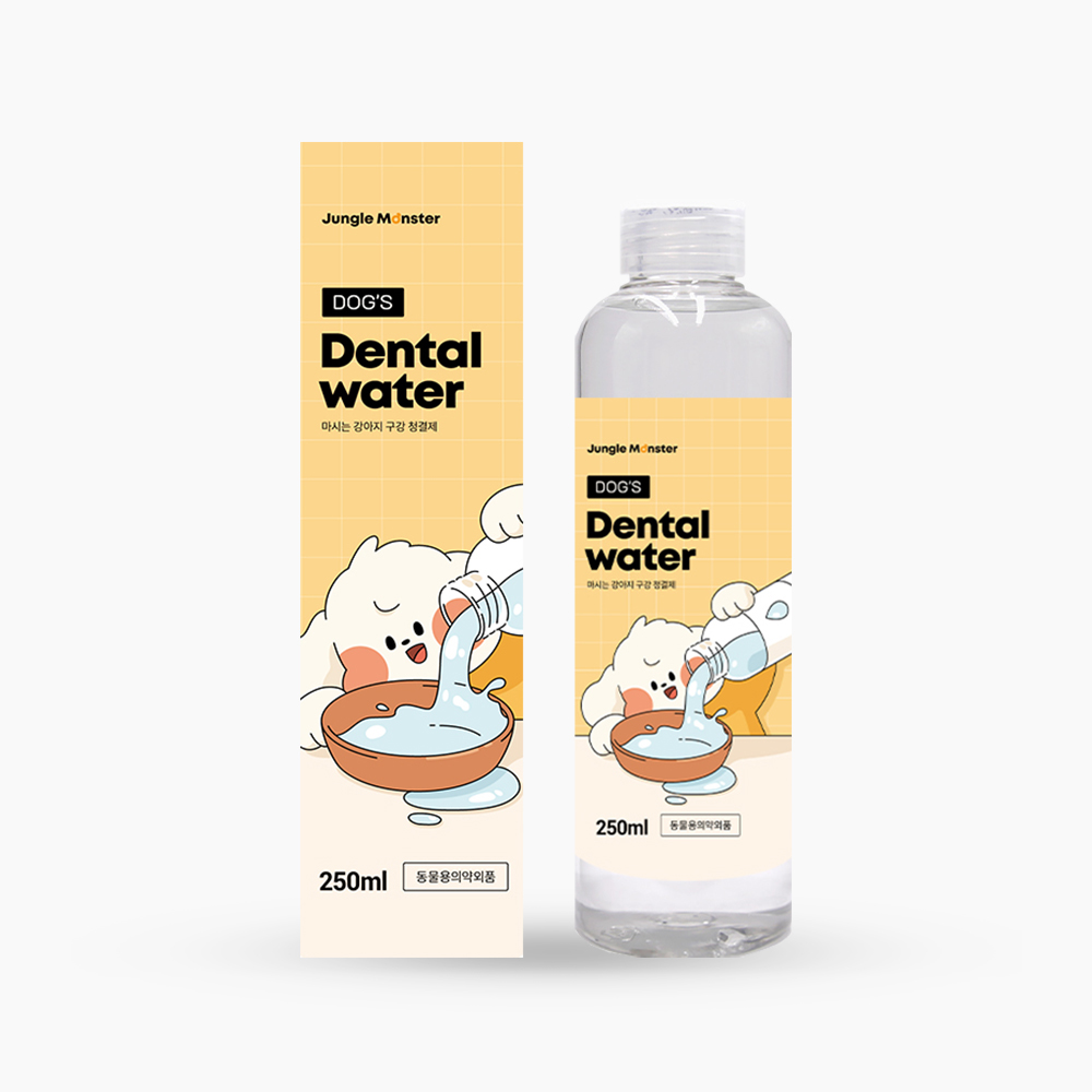 정글몬스터 마시는 강아지 치약 독 덴탈워터 애견 입냄새 제거 치석 양치 250ml, 1개
