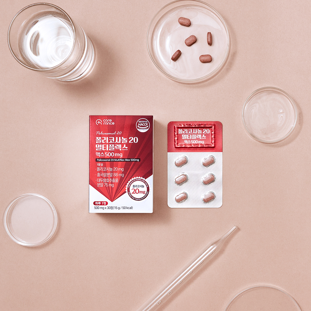 케어란스 폴리코사놀 20 멀티플렉스 맥스 500mg 30정, 6개 - 상세 이미지 3