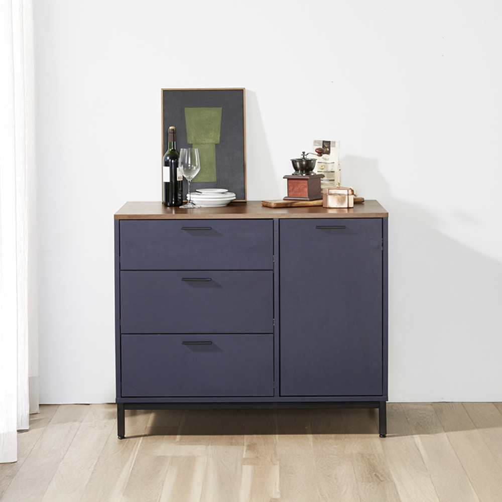 몬드 정수기 커피머신 받침대 선반 다이 탕비실 테이블 수납장 1000x550x835mm, 3단, 멀바우