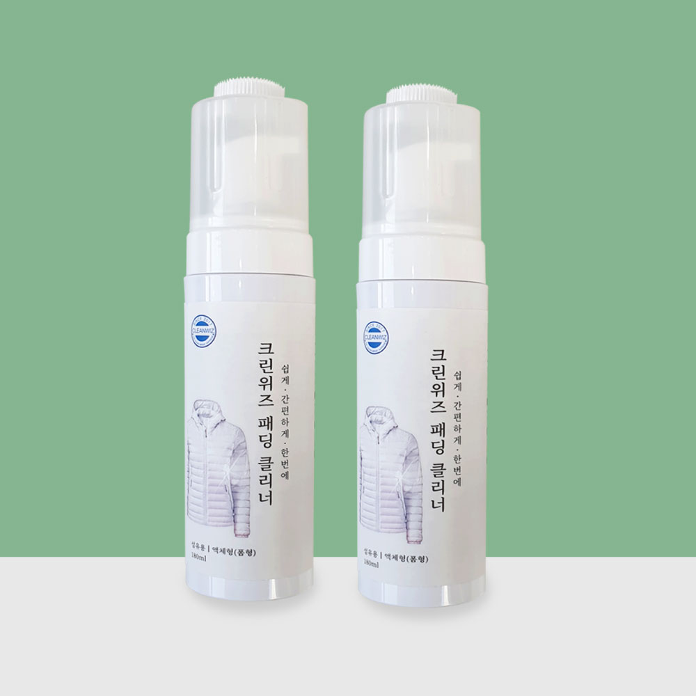 크린위즈 패딩 잘지워지는 얼룩제거 패딩클리너 180ml, 2개 - 상품 이미지