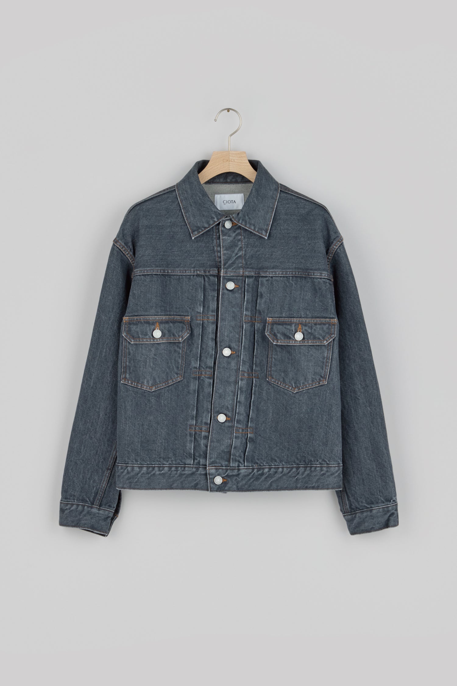 시오타 자켓 New Single Pocket Denim Jacket 25SS - 상세 이미지 4