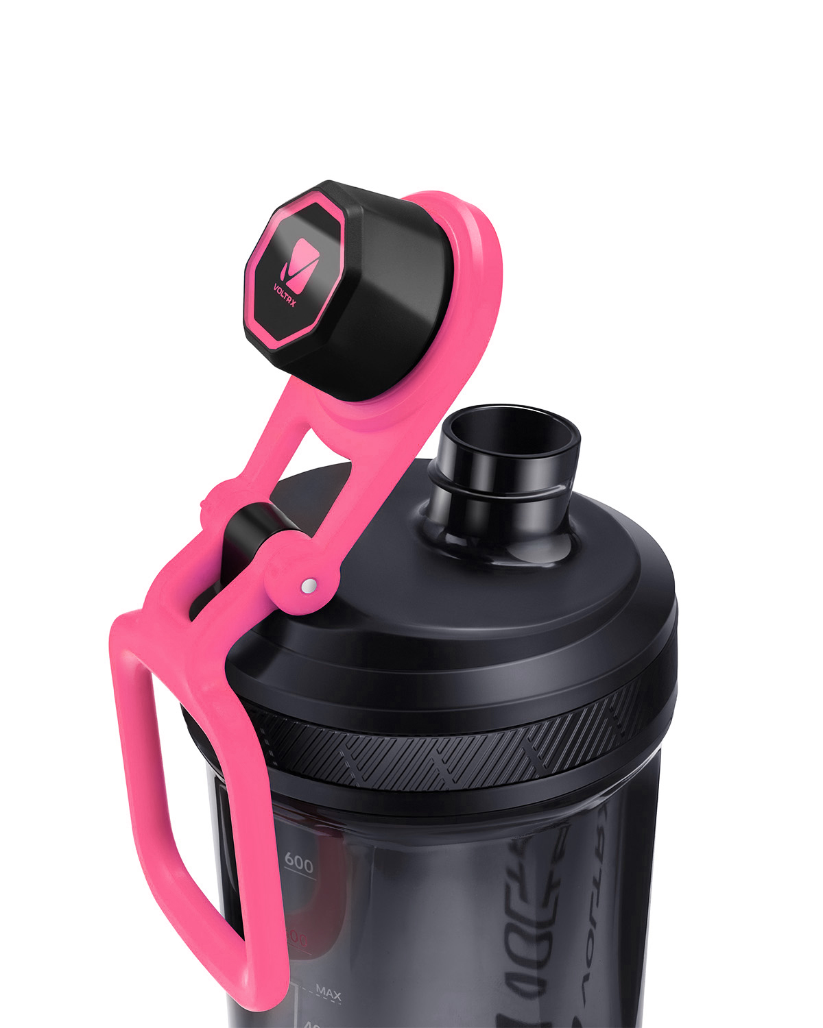 볼트렉스 전동 프로틴 쉐이커 보틀 물병 물통 헬스 보충제 단백질 쉐이크통 700ml, 핑크 이미지 7