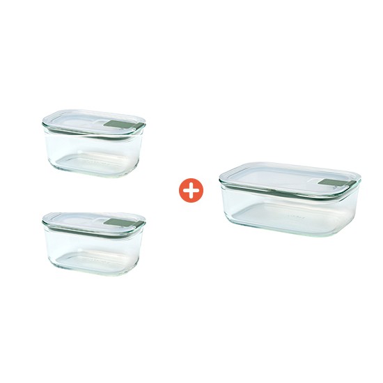 이지클립 글라스 450ml+450ml+1000ml 총3p 세트 - 상품 이미지