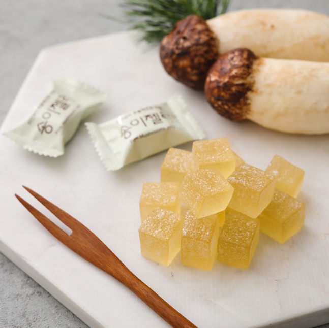 군것질거리 노인 간식 송이 버섯 젤리 자연산 봉화 할아버지 할머니 호박 잴리 사무실 캔틴