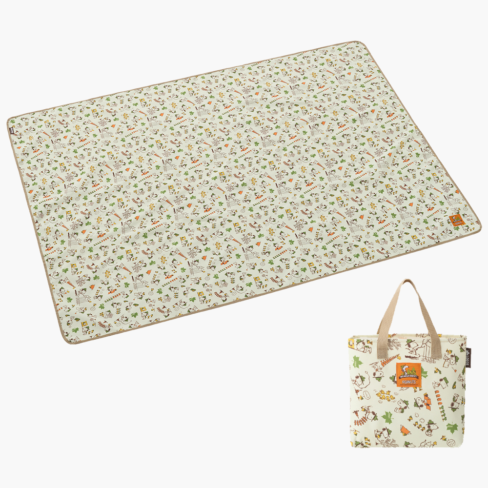 로고스 캠핑 돗자리 매트 카페트 이너 스누피 베이직, 베이지