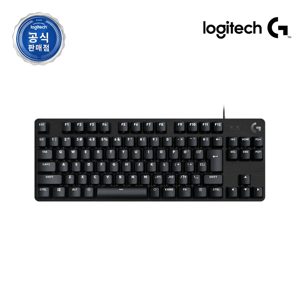 로지텍코리아 공식 G413 TKL SE 유선 게이밍 키보드 블랙, 택타일
