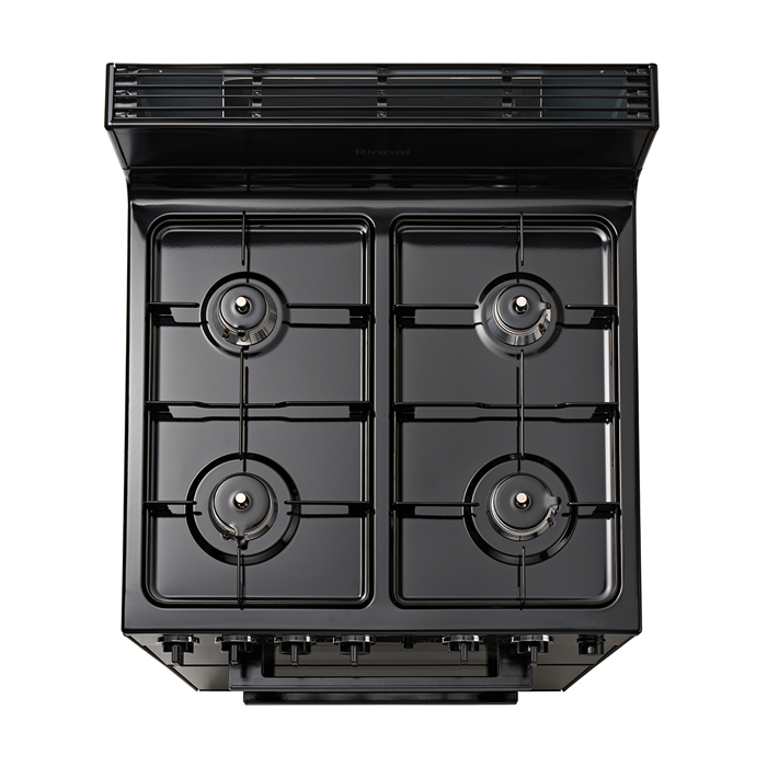 4구 스탠드식 오븐 무수 그릴 가스레인지 올인원 복합 가스 오븐 렌지 다크 브라운