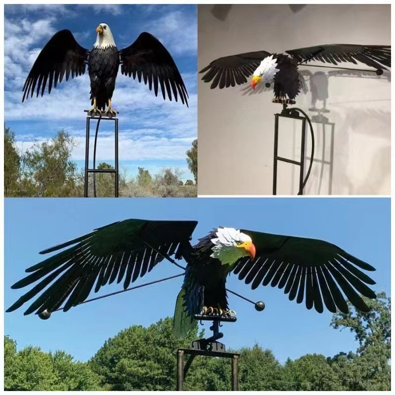 아르데코 메탈 독수리 풍향계 정원장식 테마 Eagle 조각상 - 상품 이미지