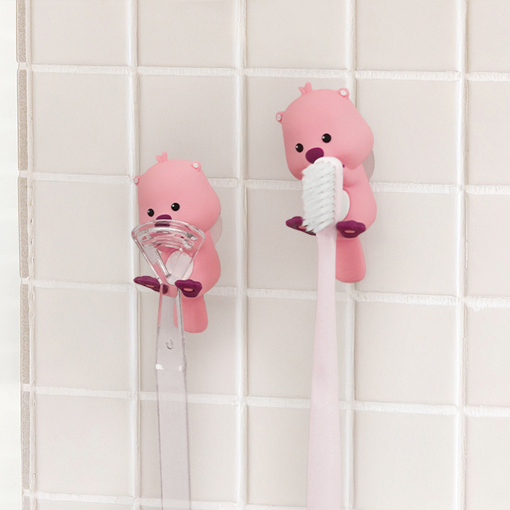 잔망루피 실리콘 칫솔걸이 칫솔꽂이 뤂덕 욕실 다용도 데코 거치 홀더