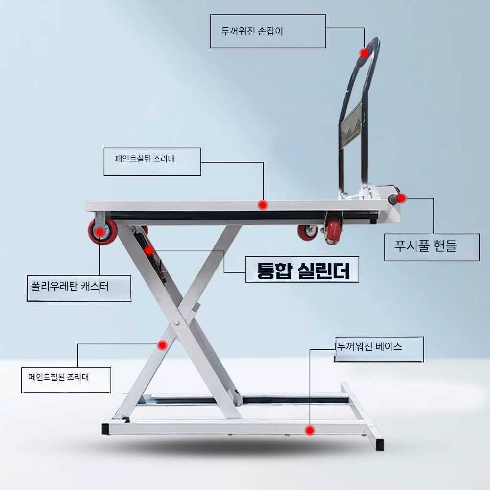 고캠프 전동테이블리프트 승강기 상하 테이블 리프트 70cm 200kg 탄소강 - 상품 이미지