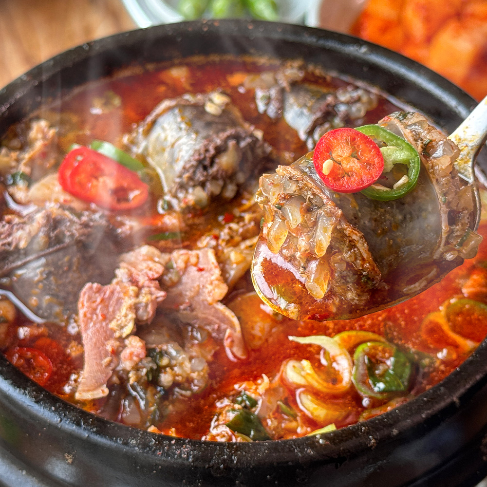 [귀빈정] 프리미엄 순대국 600g 얼큰찹쌀 순대국