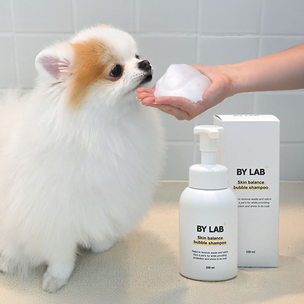 바이랩 스킨 밸런스 버블 강아지 샴푸 바로거품 저자극 펫 목욕 샴푸 320ml, 1개