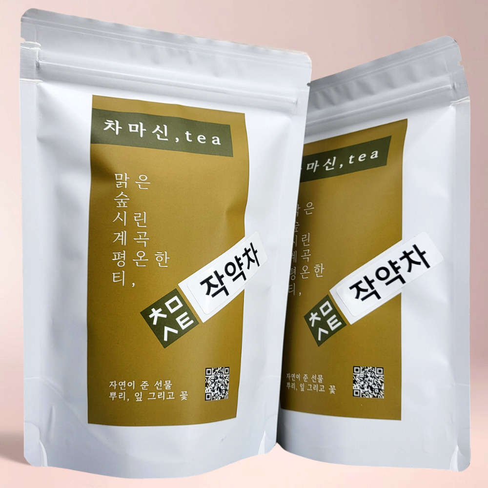 1+1 작약차 50티백x2개 카페인없는 혈액순환 차 - 메인 이미지