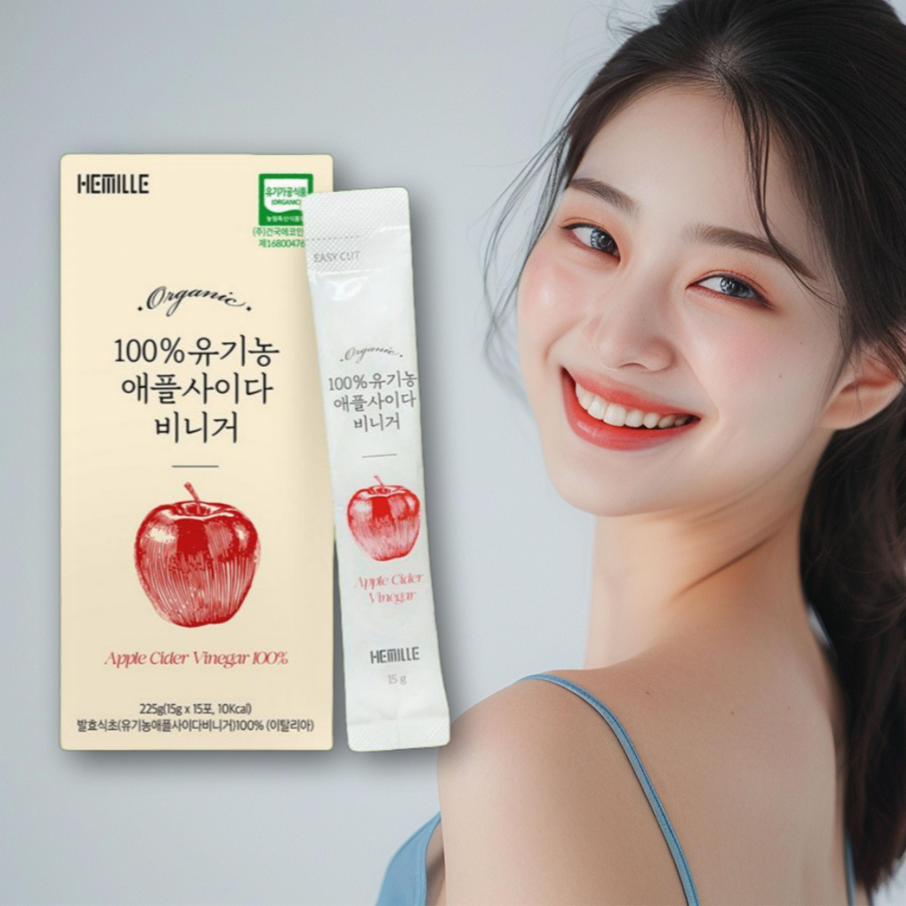 리얼 유기농 애사비 다이어트 맛있는 애사비 사과효모식초 휴대용 애사비
