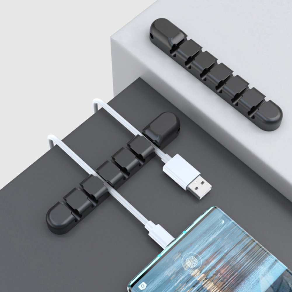 전선정리 클립 5구 선정리 케이블 고정 컴퓨터 데스크 홀더