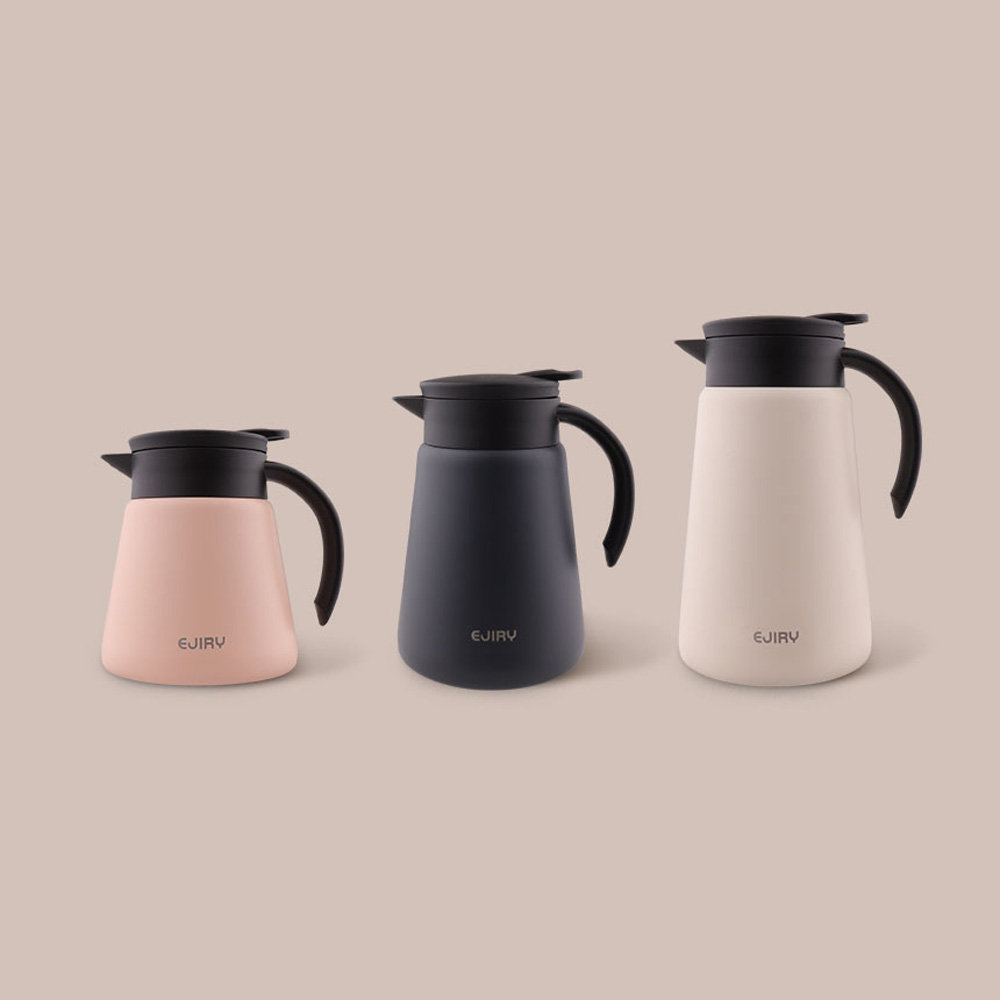 에지리 스텐 2중 단열 보온 보냉 주전자 밀폐 테이블팟 600ml - 상세 이미지 4