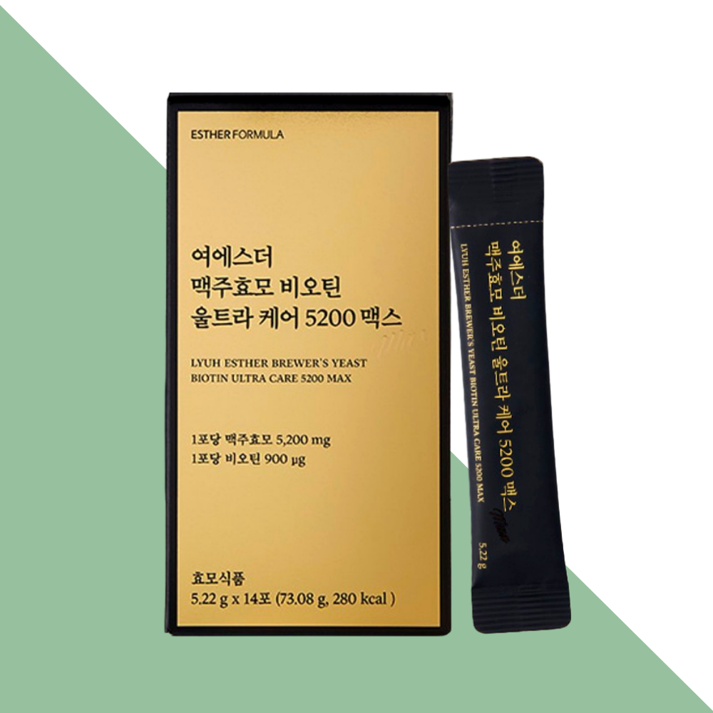 여에스터 맥주효모 비오틴 Ultra케어 5200맥스 에스더포뮬러 14포X1개 - 상세 이미지 4