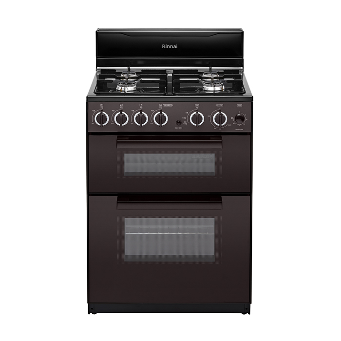 4구 스탠드식 오븐 무수 그릴 가스레인지 올인원 복합 가스 오븐 렌지 다크 브라운