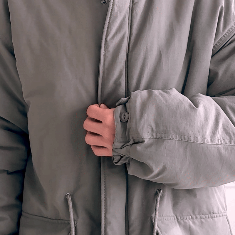 숏야상 남자 봄 가을 야상 패딩 개파카 피쉬테일 사파리 점퍼 이미지 7