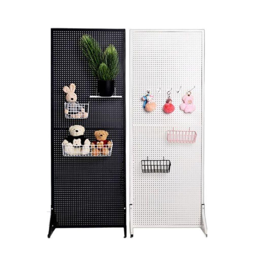 파티션스탠드 타공보드 바퀴 타공판 바퀴형 가벽 화이트 50x100cm 후크 20개+휠 - 상세 이미지 4
