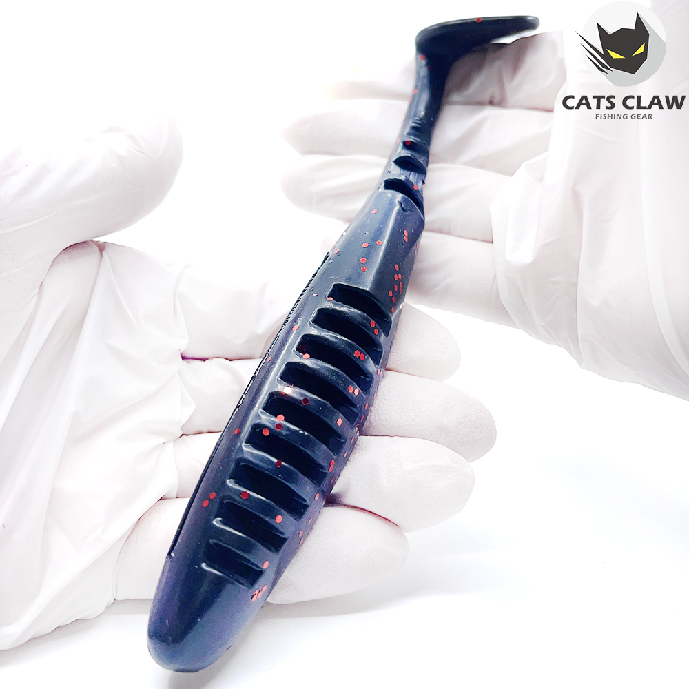 캣츠크로우 크라캣 쉐드웜 배스웜 플로팅웜 007 블랙레드, 15.2cm - 상세 이미지 3