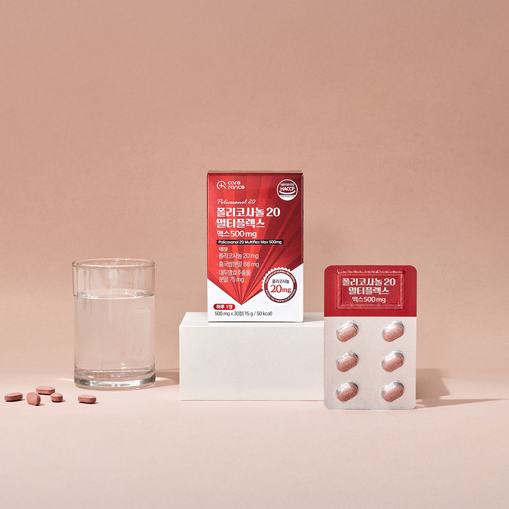 케어란스 폴리코사놀 20 멀티플렉스 맥스 500mg 30정, 6개 - 상세 이미지 2