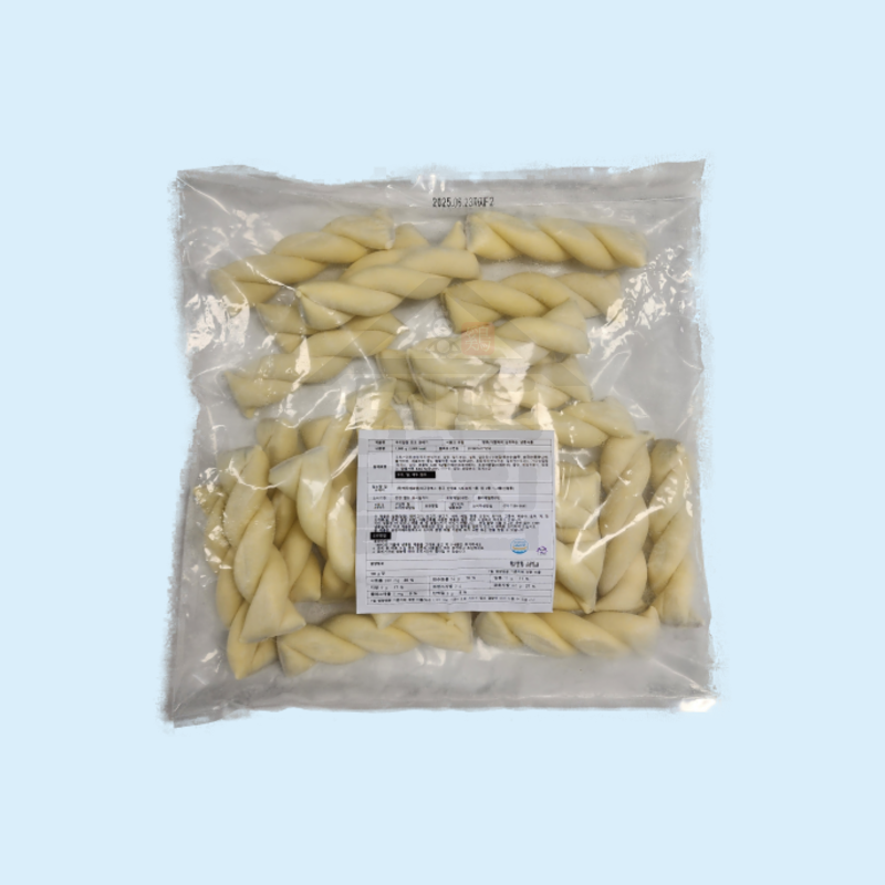 백두에프엠 초코꽈배기 40g 25개 1kg 팥꽈배기 쫀득한 꽈배기 냉동 생지 사이드메뉴 - 메인 이미지