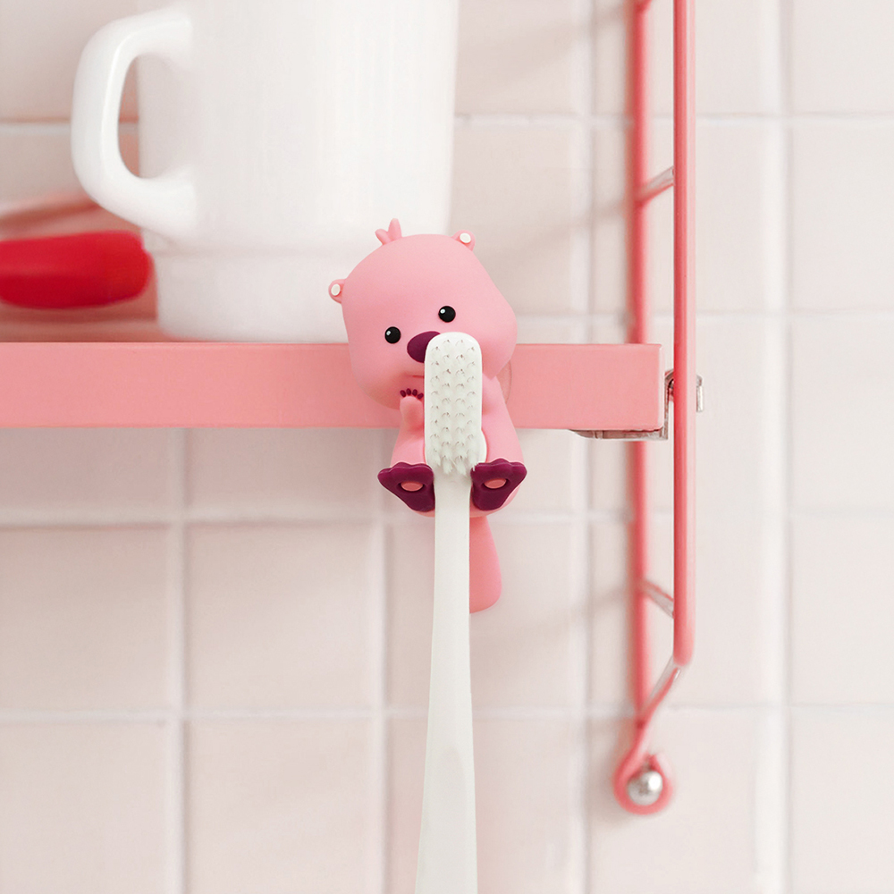 잔망루피 실리콘 칫솔걸이 칫솔꽂이 뤂덕 욕실 다용도 데코 거치 홀더