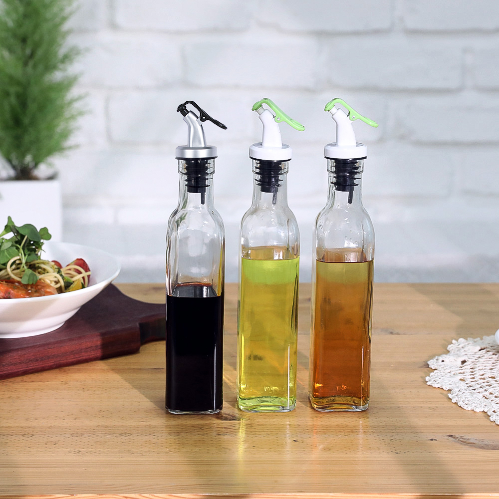키텐실 by시노글라스 간장병 참기름병 사각 오일병 250ml - 상세 이미지 3