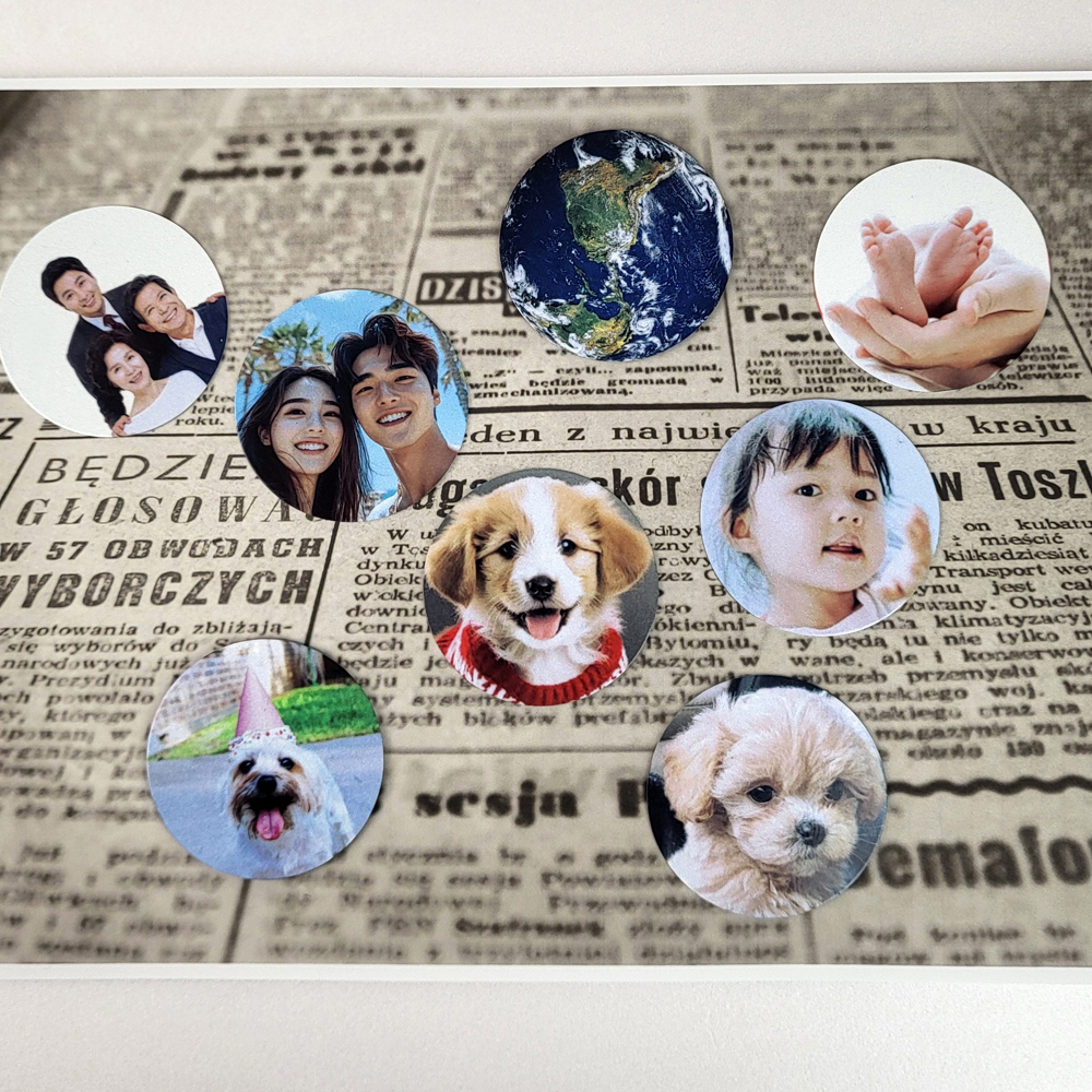 사진 냉장고 자석 대량 제작 여행 포토 로고 마그넷 꾸미기 굿즈 소품 A정사각 4.5cm